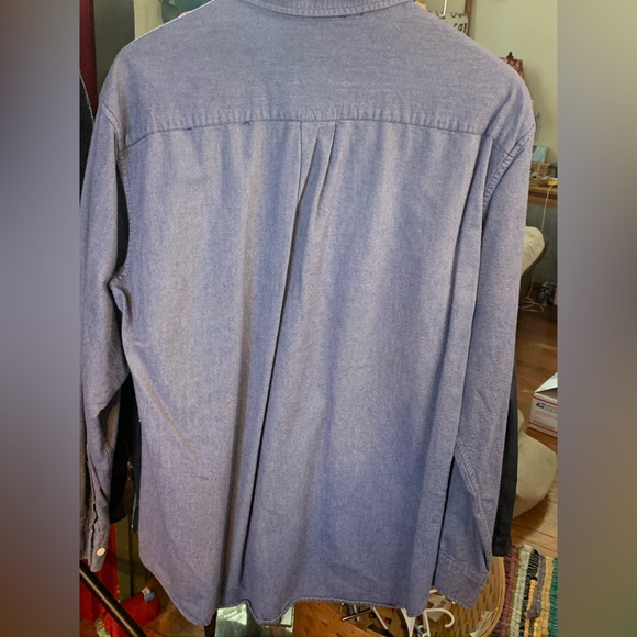 JCREW BLUE POPLIN SHIRT. MENS medium - Picture 5 of 5